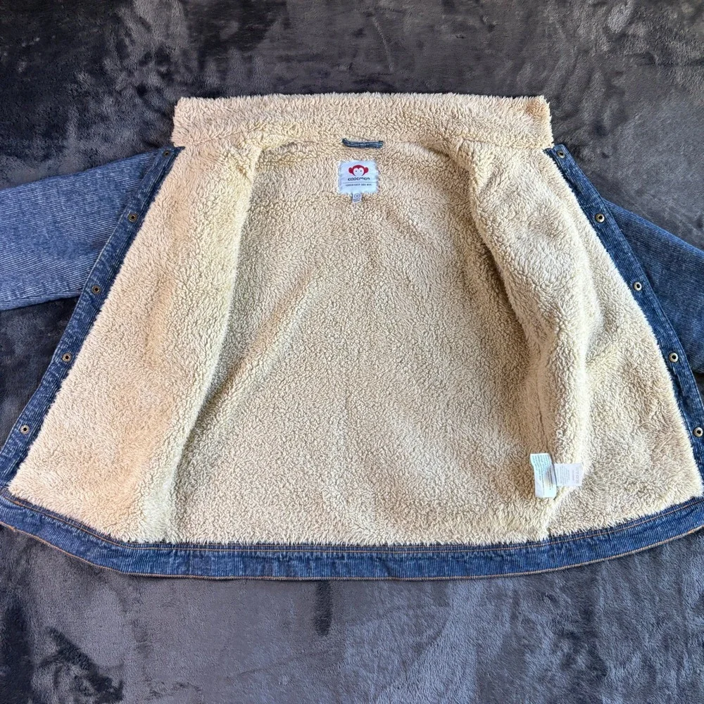 Appaman Kids Blue Corduroy Sherpa Lined Trucker Jacket Size 12‎ Boys Outerwear